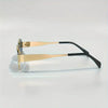 Stylish Oval Metal Frame Anti-reflective Eyeglasses - SunglassesMart