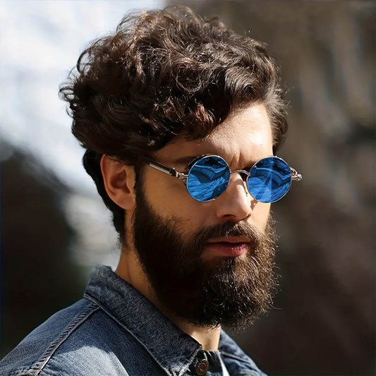 Vintage Round Punk Street Style Glasses - SunglassesMart