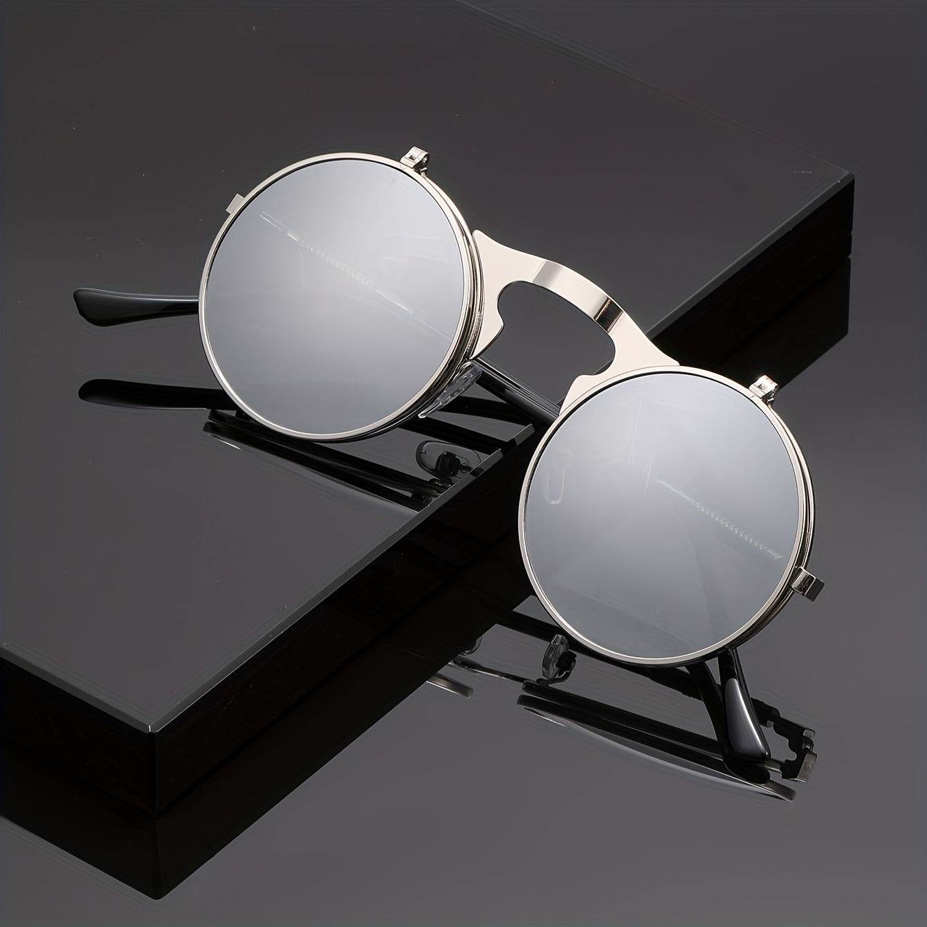 Vintage Steampunk Flip Glasses - SunglassesMart