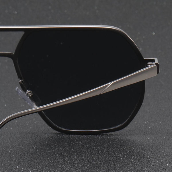 Classic Trendy Punk Polygonal Gray Glasses - SunglassesMart