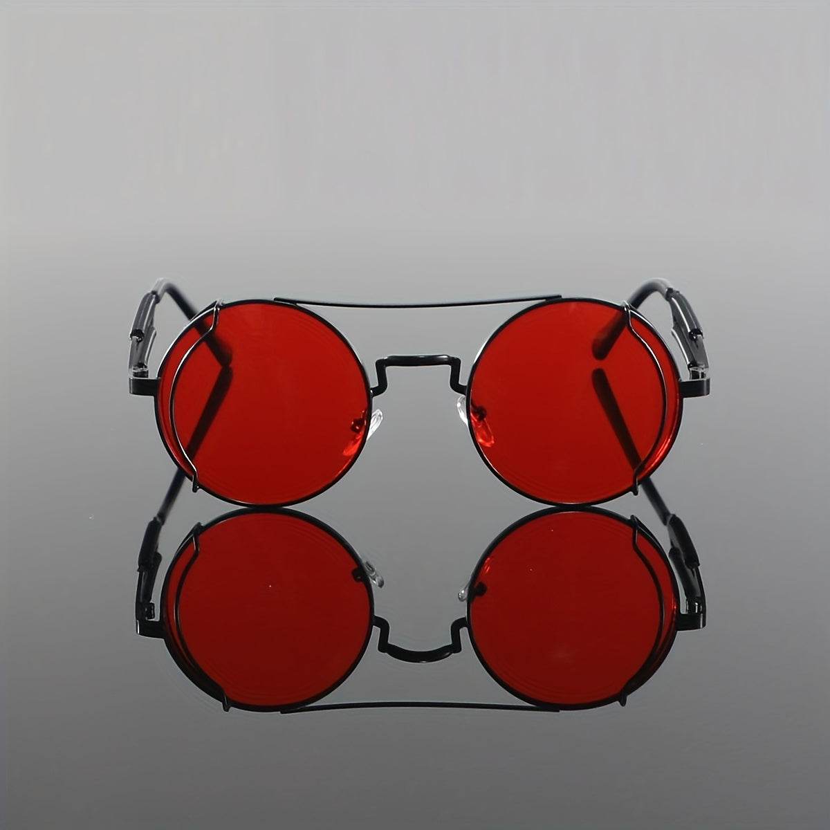 Bold cyberpunk red sunglasses - SunglassesMart