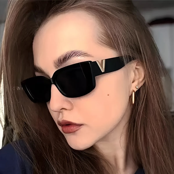 Unisex Oversized Square Glasses – Trendy Full-Rim Eyewear