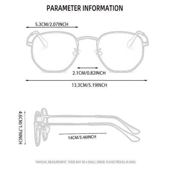 Hexagonal Black Metal Pilot Glasses - SunglassesMart