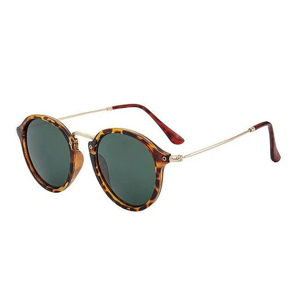 Fashion Round Metal Frame Mirror Sunglasses - SunglassesMart