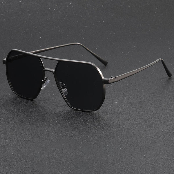 Classic Trendy Punk Polygonal Gray Glasses - SunglassesMart