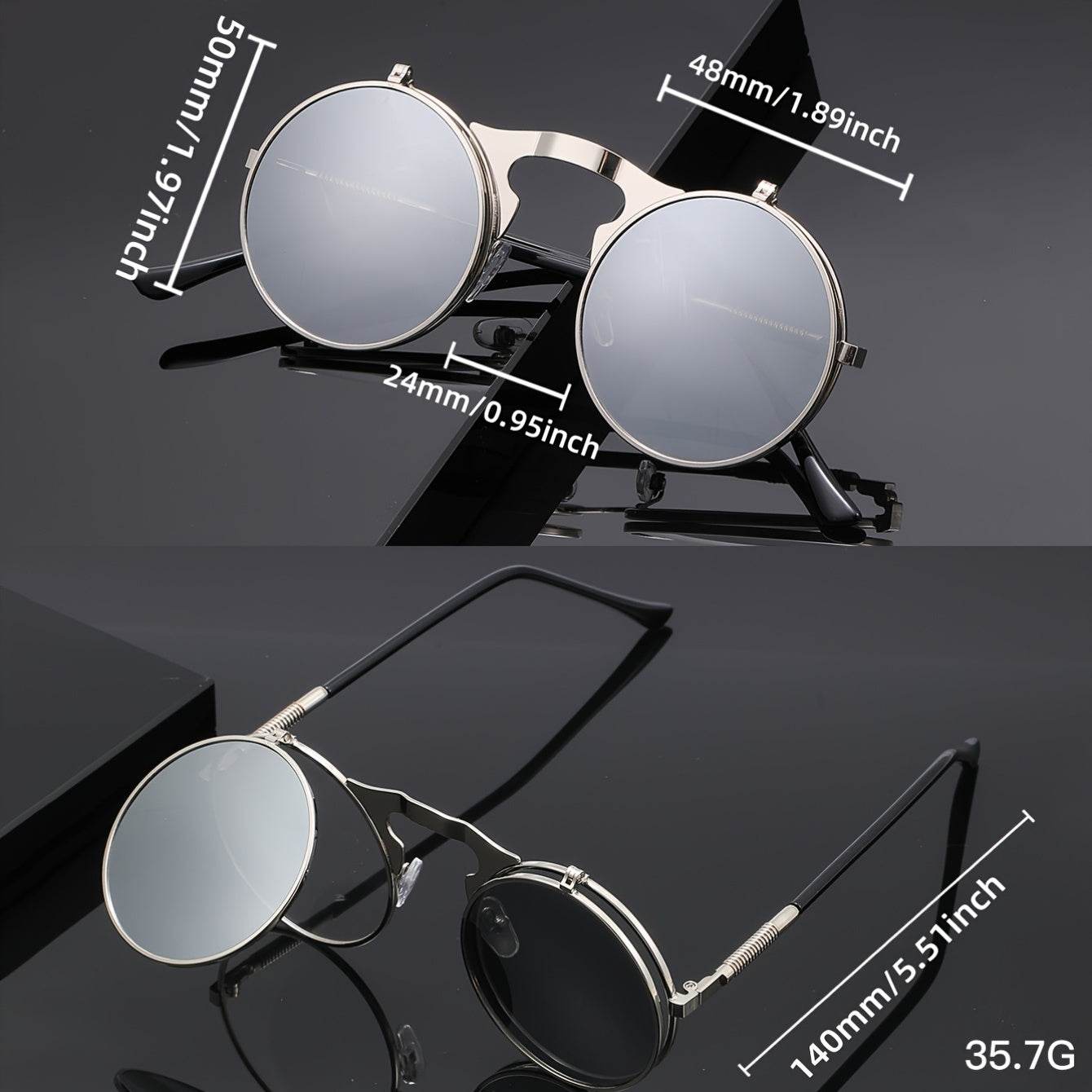 Vintage Steampunk Flip Glasses - SunglassesMart