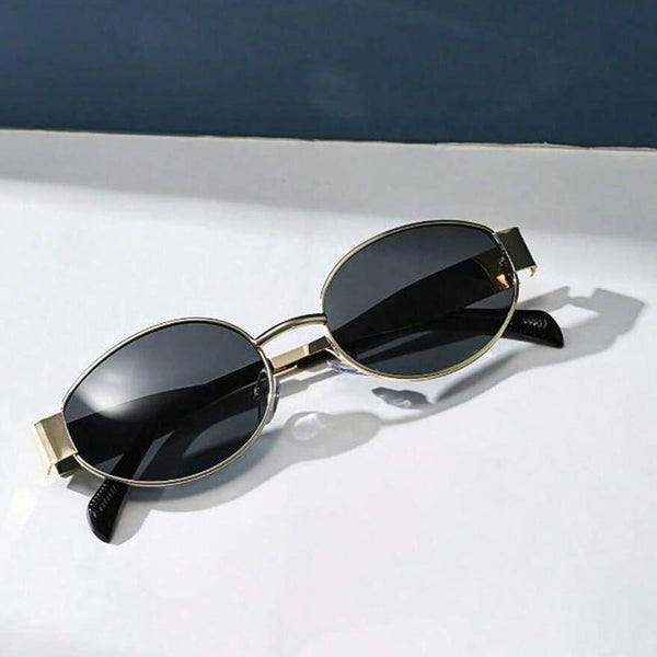 Retro Oval Metal Glasses – Casual Summer Eyewear