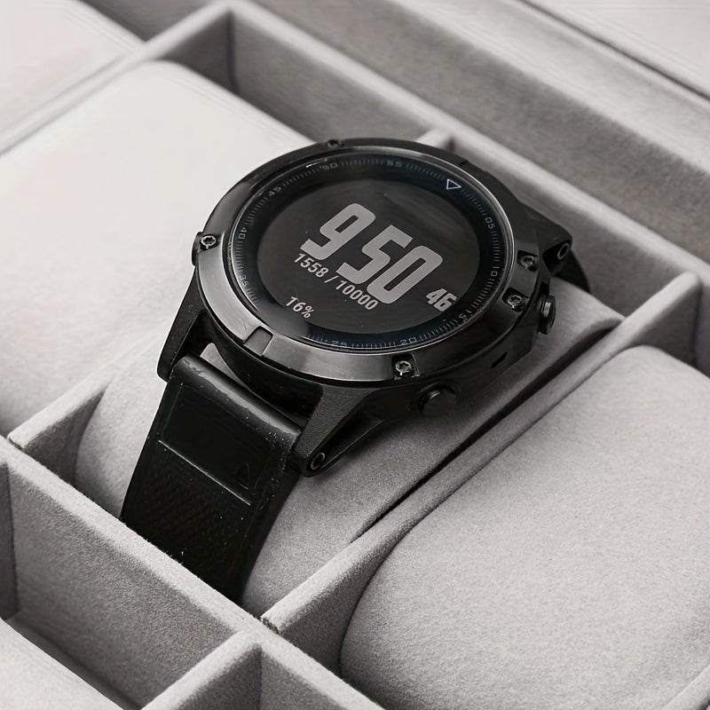 Organize Watches elegant style with this 12-Slot PU Leather Lockable Watch Storage Box - SunglassesMart