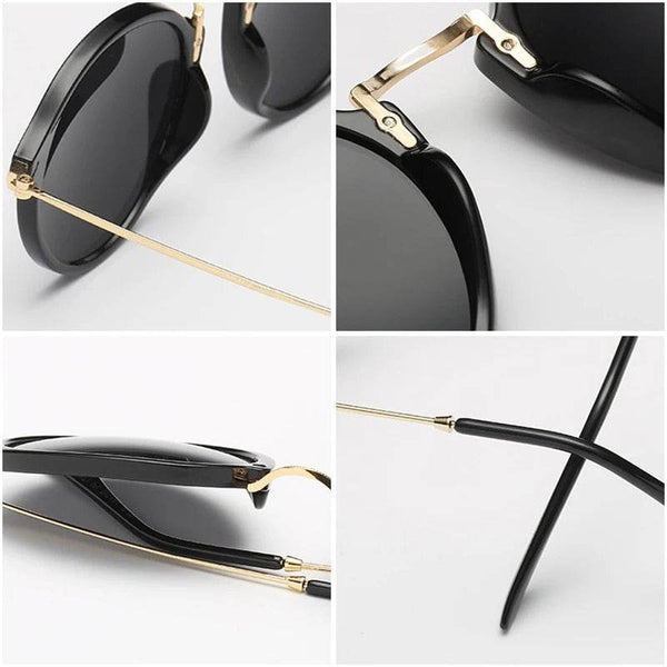 Fashion Round Metal Frame Mirror Sunglasses - SunglassesMart