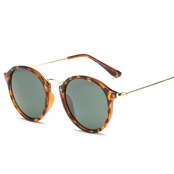 Fashion Round Metal Frame Mirror Sunglasses - SunglassesMart