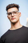 The Martin Clear Square Eyeglass - SunglassesMart