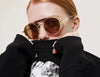 Hollowed Round Cap Sunglasses - SunglassesMart