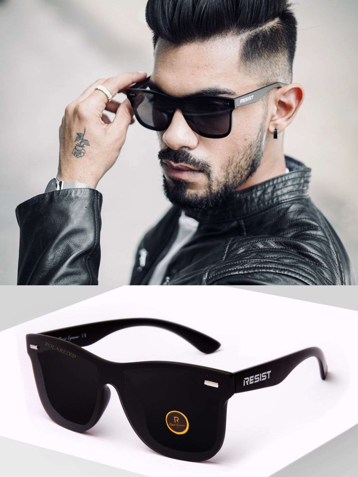 Rimless cheap polarized sunglasses