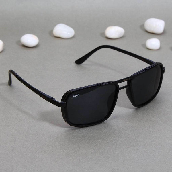 Vintage Black Rectangle Sunglasses - SunglassesMart