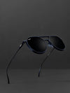 Double Bridge Oval Black - SunglassesMart