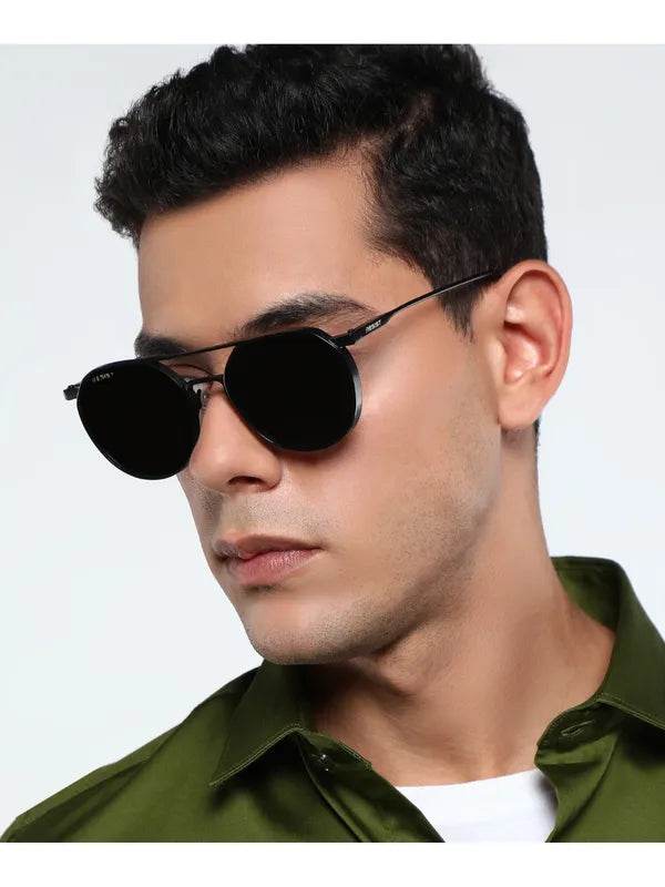 Stevan Black Oval Glasses - SunglassesMart