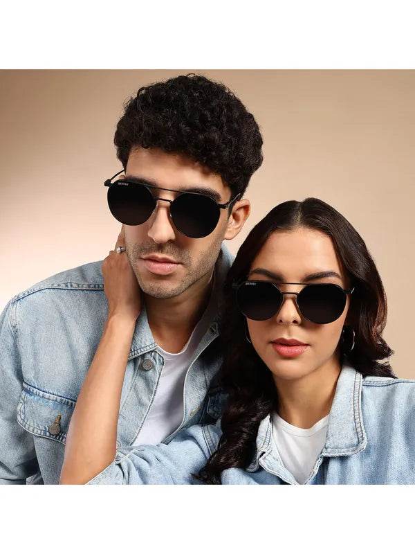 Stevan Black Oval Glasses - SunglassesMart