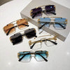 Sunglass Lover Fashion Leopard Rimless Sunglasses - SunglassesMart