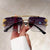 Sunglass Lover Fashion Leopard Rimless Sunglasses - SunglassesMart