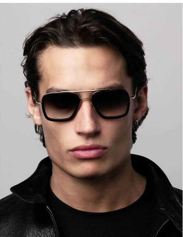 Sunglass Lover Gradient Double Bridge Square Sunglasses - SunglassesMart