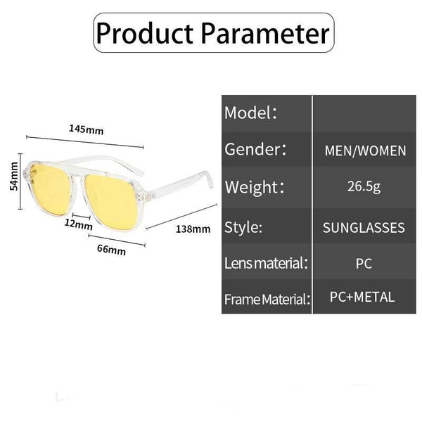 Sunglass Lover Men Oversize Black Square Sunglasses Men Women - SunglassesMart