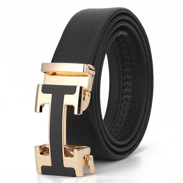 Sunglasses Mart Men's Automatic Leather Business Vintage Designer Belt - SunglassesMart