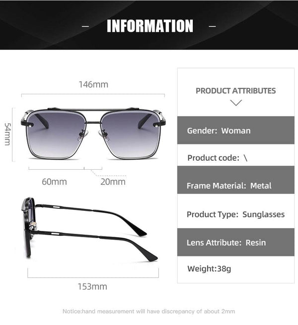 Sunglass Lover New Oversize Gradient Sunglasses for Men Fashion - SunglassesMart
