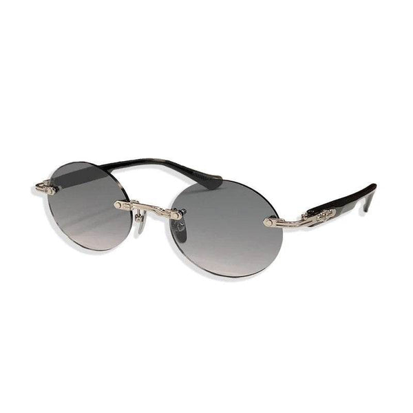 Sunglass Lover Oval Rimless Sunglasses - Unisex - SunglassesMart