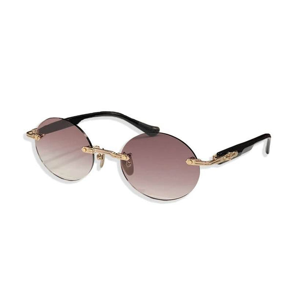 Sunglass Lover Oval Rimless Sunglasses - Unisex - SunglassesMart