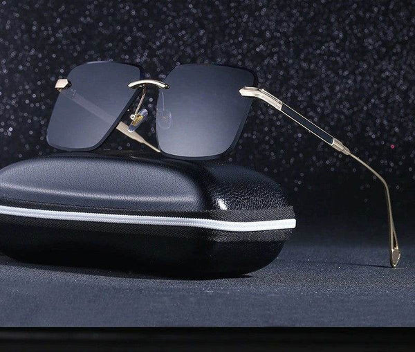 Sunglass Lover Oversize Square Rimless Fashion Sunglasses - SunglassesMart