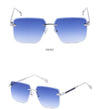Sunglass Lover Oversize Square Rimless Fashion Sunglasses - SunglassesMart