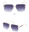 Sunglass Lover Oversize Square Rimless Fashion Sunglasses - SunglassesMart