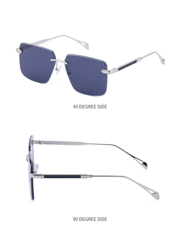 Sunglass Lover Oversize Square Rimless Fashion Sunglasses - SunglassesMart