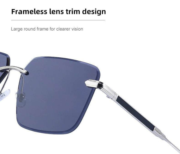 Sunglass Lover Oversize Square Rimless Fashion Sunglasses - SunglassesMart