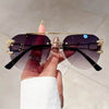 Sunglass Lover Rimless Pilot Vintage Fashion Sunglasses - SunglassesMart