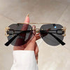 Sunglass Lover Rimless Pilot Vintage Fashion Sunglasses - SunglassesMart