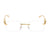 Sunglass Lover Rimless Rectangle Sunglasses Eyeglasses - SunglassesMart