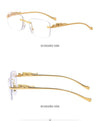 Sunglass Lover Rimless Rectangle Sunglasses Eyeglasses - SunglassesMart