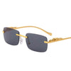Sunglass Lover Rimless Rectangle Sunglasses Eyeglasses - SunglassesMart