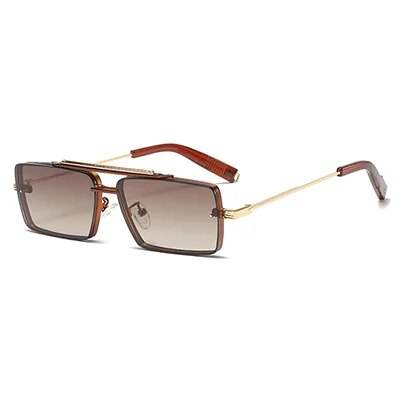 Sunglass Lover Small Rectangle Gradient Sun Glasses - SunglassesMart