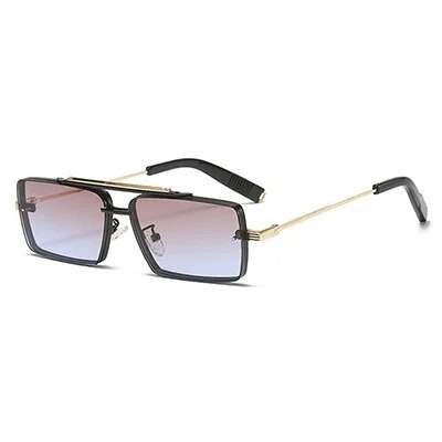 Sunglass Lover Small Rectangle Gradient Sun Glasses - SunglassesMart