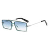 Sunglass Lover Small Rectangle Gradient Sun Glasses - SunglassesMart