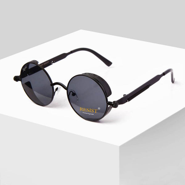 Sunglass Lover Stylish Steampunk Round Sunglasses For Men - SunglassesMart
