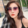 Sunglass Lover Trendy Rimless Oversize Square Sunglasses - SunglassesMart
