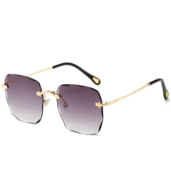 Sunglass Lover Trendy Rimless Oversize Square Sunglasses - SunglassesMart