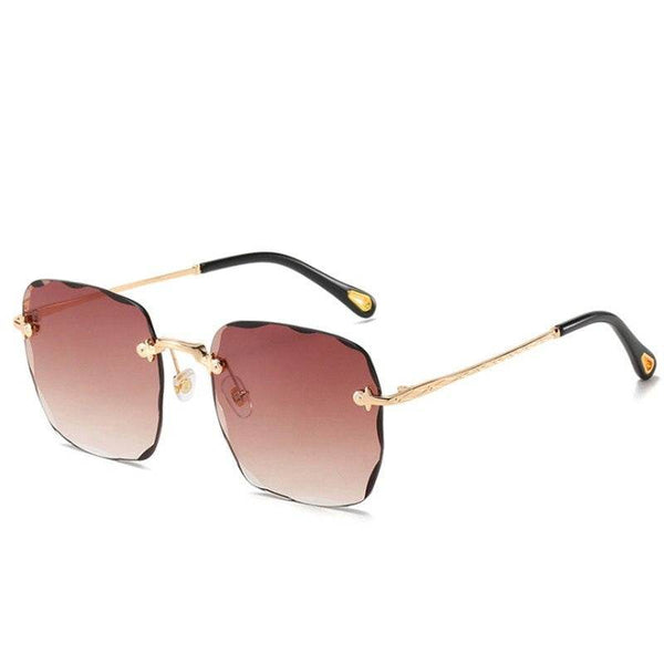 Sunglass Lover Trendy Rimless Oversize Square Sunglasses - SunglassesMart