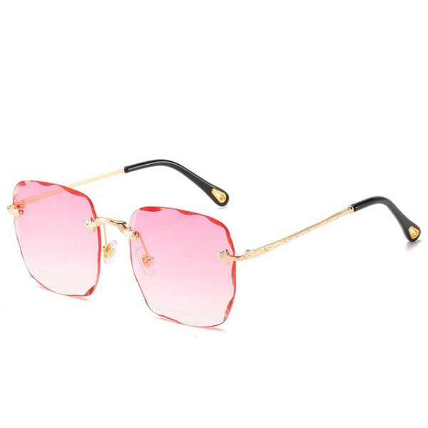 Sunglass Lover Trendy Rimless Oversize Square Sunglasses - SunglassesMart