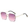 Sunglass Lover Trendy Rimless Oversize Square Sunglasses - SunglassesMart