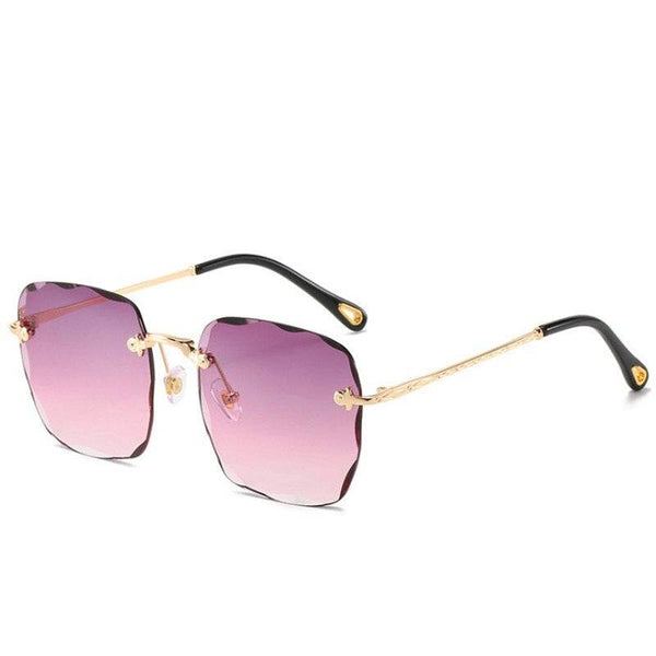 Sunglass Lover Trendy Rimless Oversize Square Sunglasses - SunglassesMart