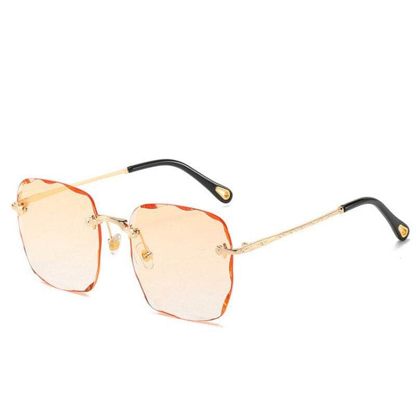 Sunglass Lover Trendy Rimless Oversize Square Sunglasses - SunglassesMart
